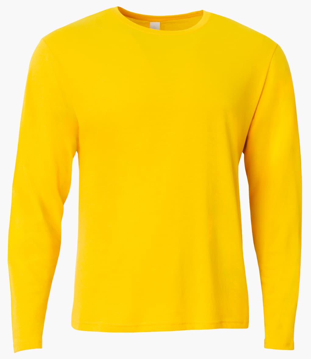 A4 Softek Long Sleeve Tee — GOLD
