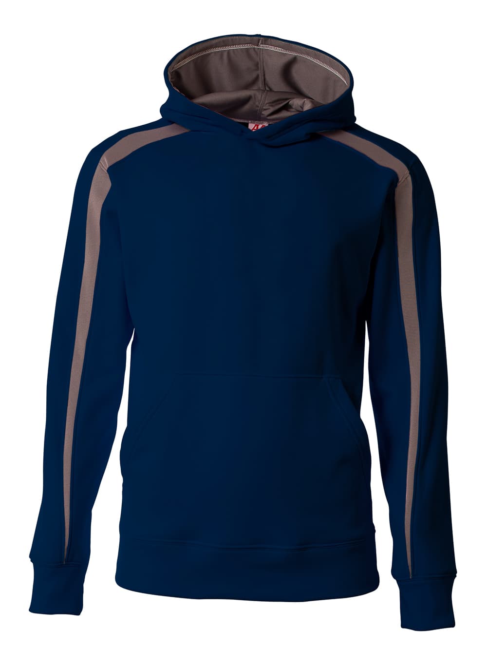 A4 Youth Spartan Fleece Hoodie — NAVY/GRAPHITE