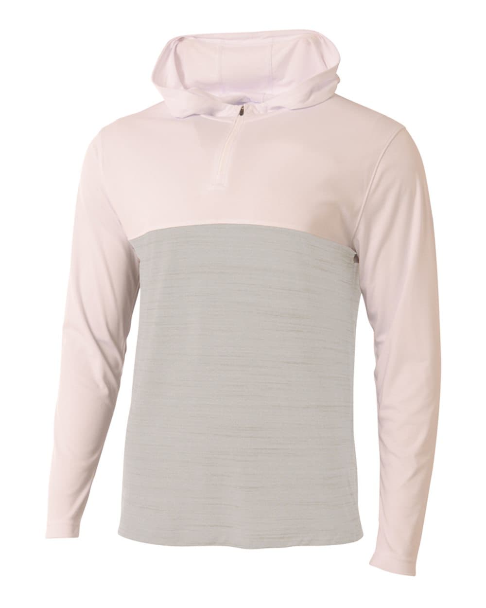 A4 Youth Slate Quarter Zip — WHITE