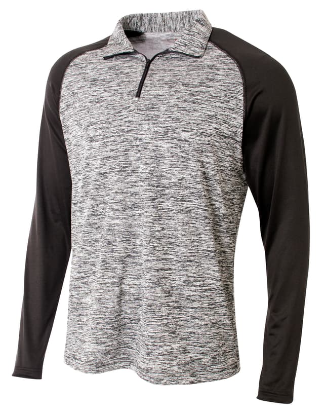 A4 Youth Quarter Zip Space Dye