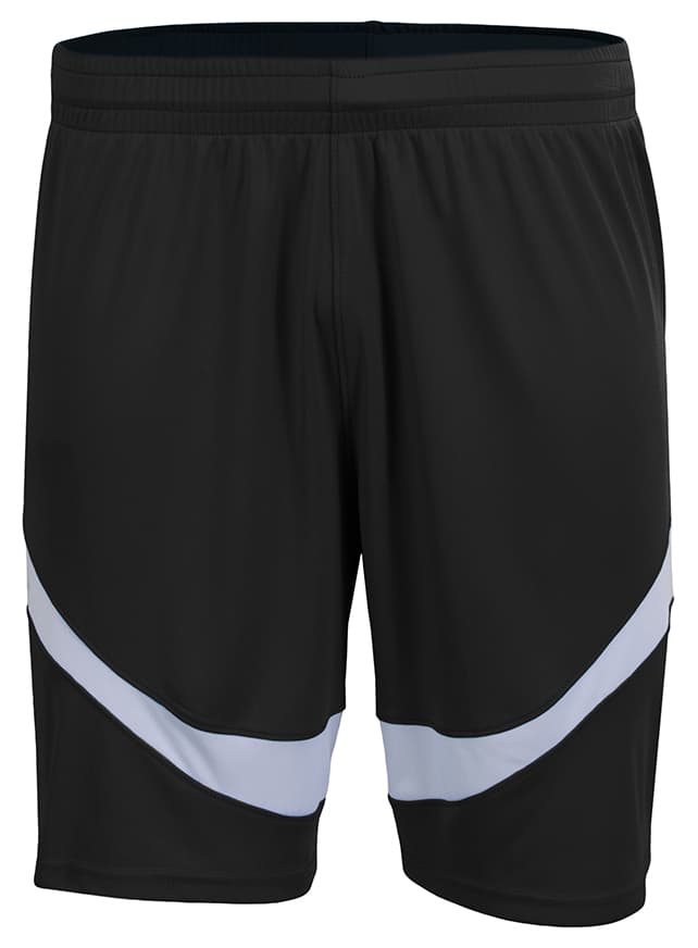 A4 Youth Step Back Basketball Shorts — BLACK/WHITE