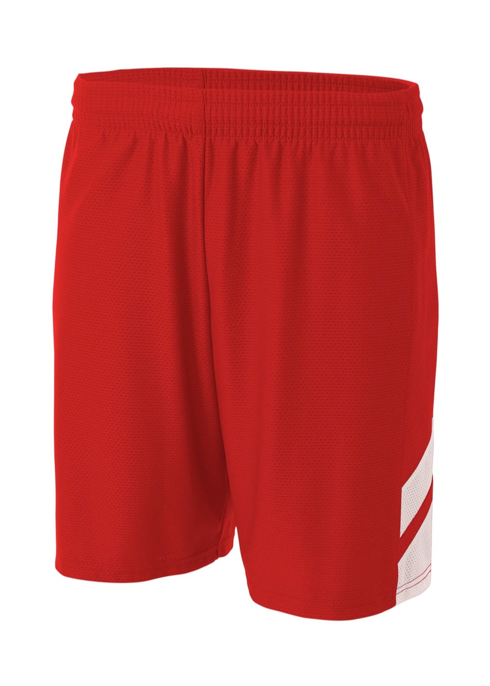 A4 Fast Break Short — SCARLET/WHITE