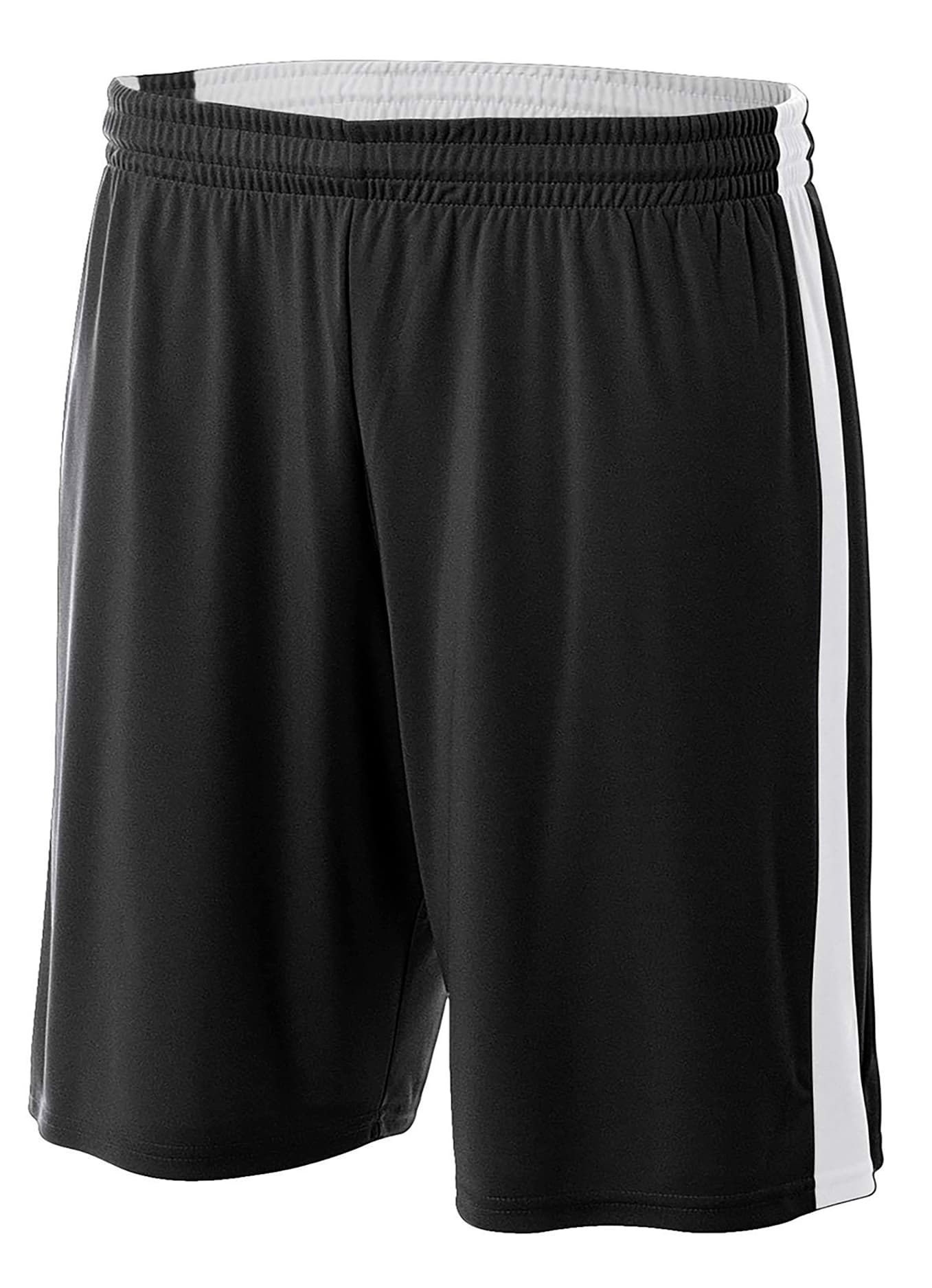A4 6"  Youth Reversible Moisture Management — BLACK/WHITE