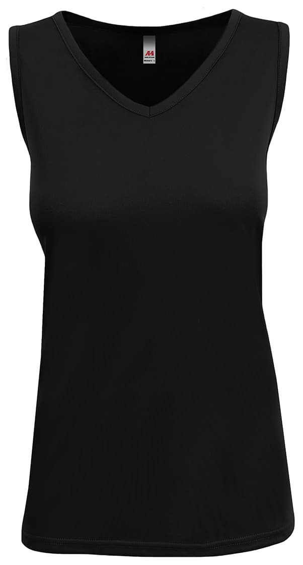 A4 Sprint Athletic Tank — BLACK