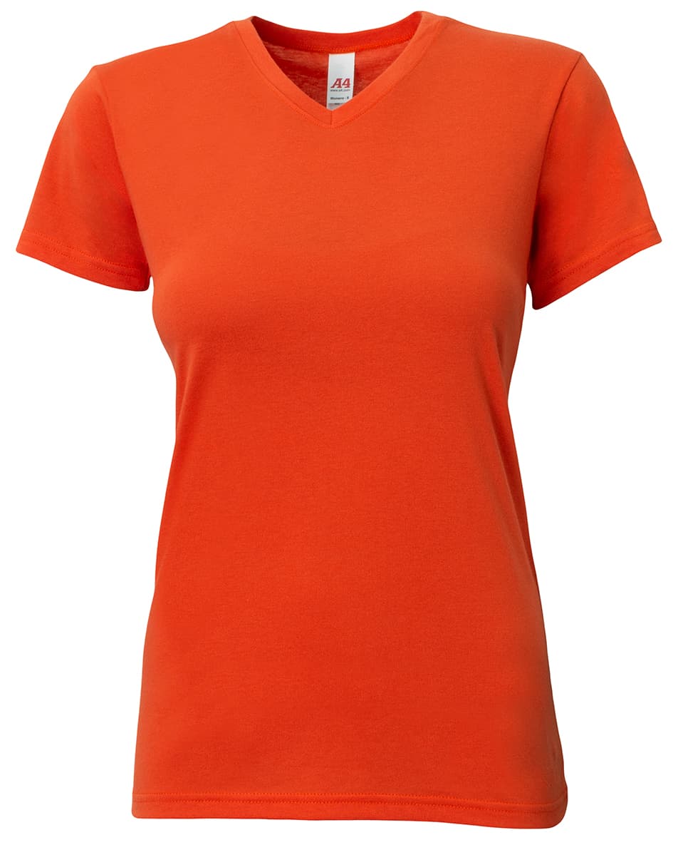 A4 Softek Short Sleeve Tee — ATHLETIC ORANGE