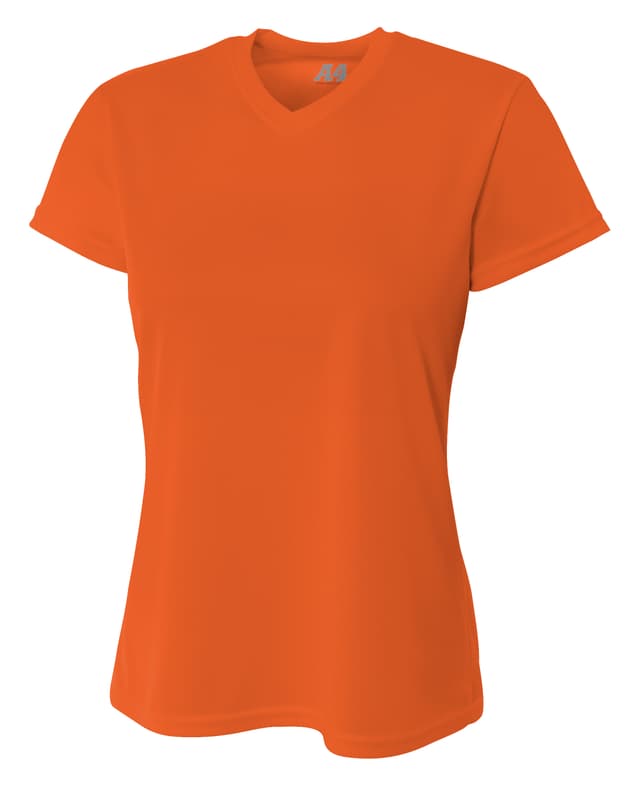 A4 Short Sleeve V-Neck Bird's Eye Mesh Tee