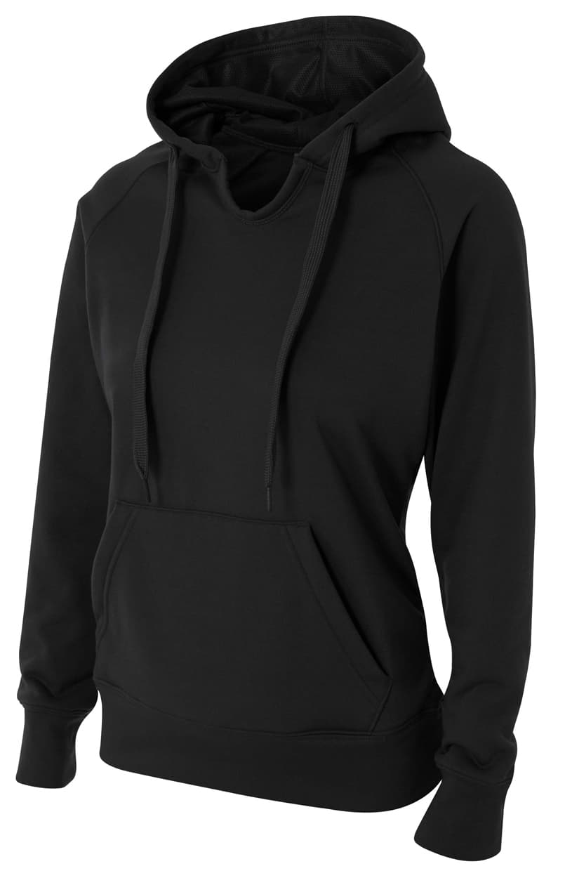 A4 Tech Fleece Hoodie — BLACK