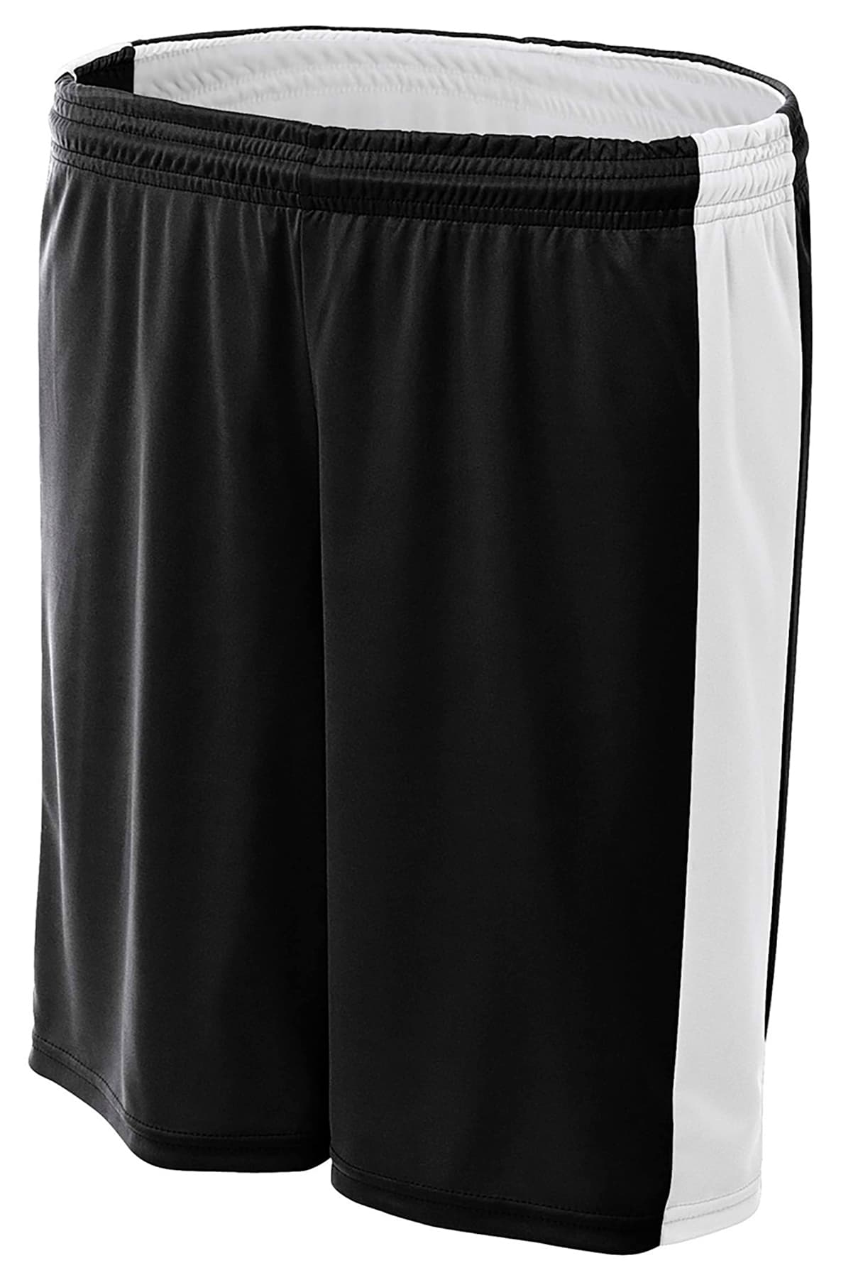 A4 6" Women's Reversible Moisture Managemen — BLACK/WHITE