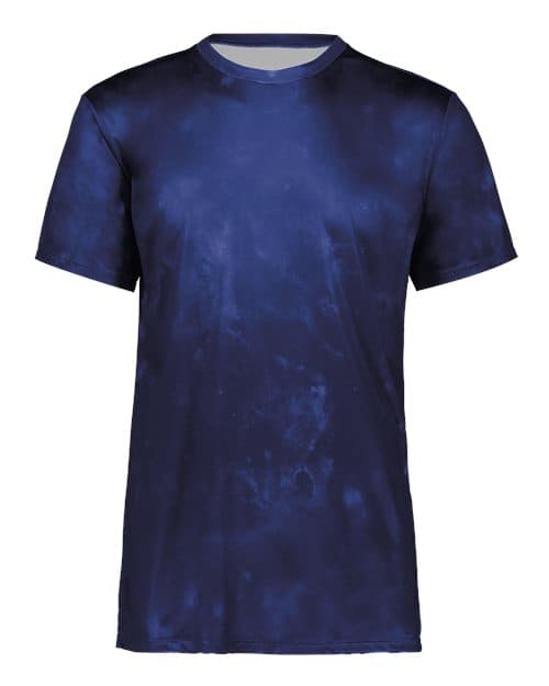 Youth Cotton-Touch Cloud T-Shirt — Navy Cloud Print