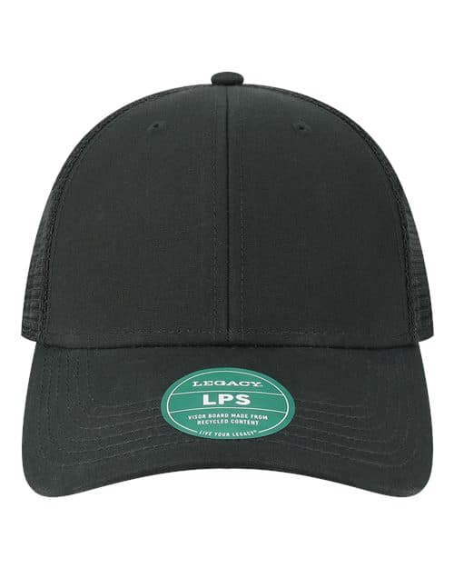 Lo-Pro Snapback Trucker Cap — Black/ Black