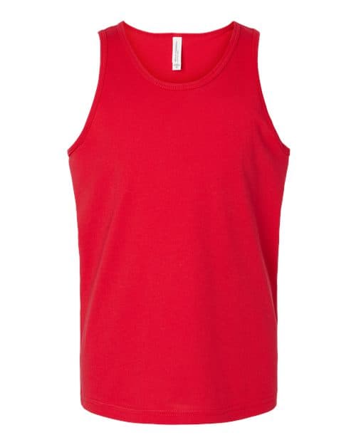 Youth Jersey Tank — Red