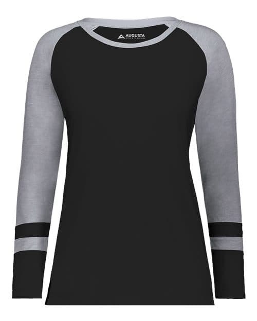 Women's Triblend Fanatic 2.0 Long Sleeve T-Shirt — Black/ Grey Heather