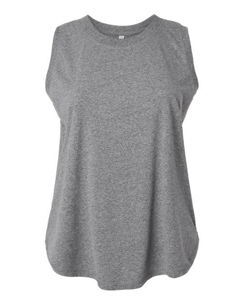 Women's Curvy Relaxed Fine Jersey Tank — Granite Heather