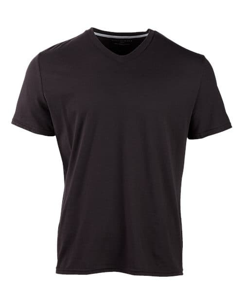 Men's High V-Neck T-Shirt — Black