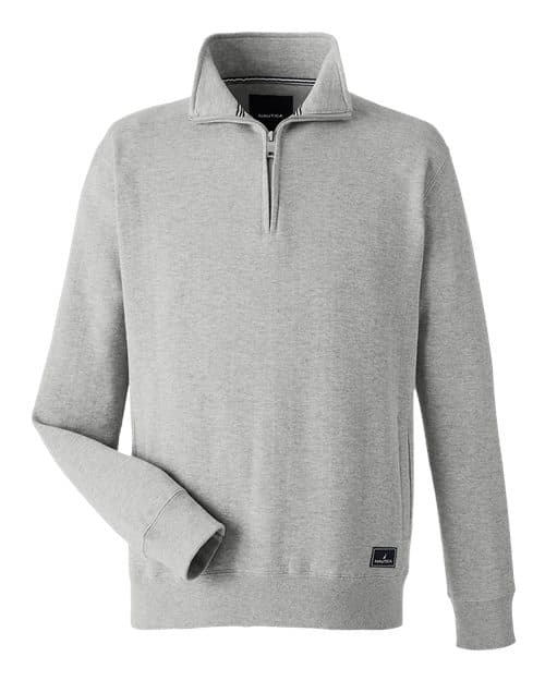 Men's Anchor Fleece Quarter-Zip Pullover — Oxford Heather
