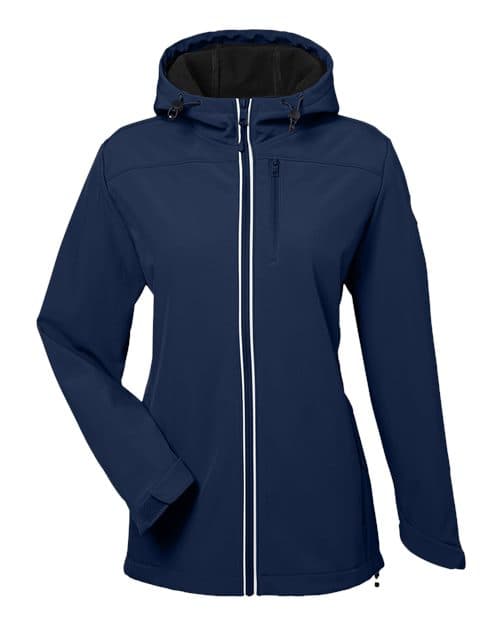 Women's Wavestorm Hooded Soft Shell Jacket — Navy