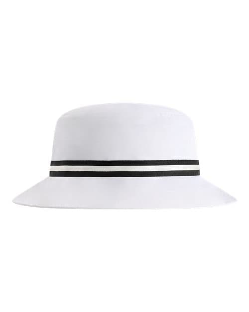 The Oxford Performance Bucket Hat — White/ Black