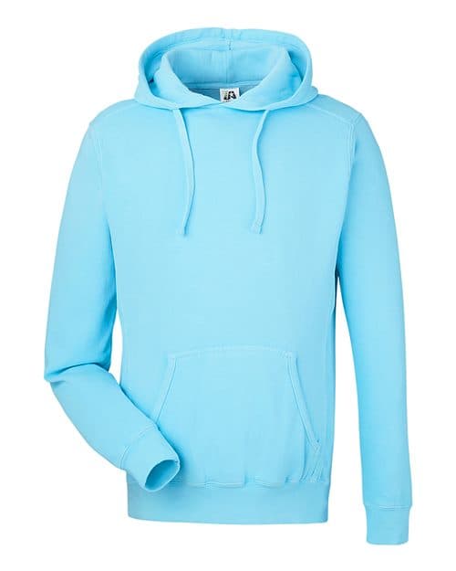 Unisex Pigment-Dyed Fleece Hooded Sweatshirt