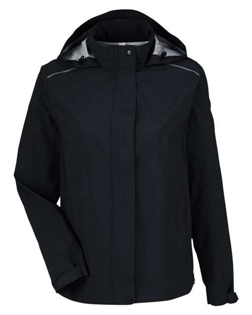 Women's Packable Rain Jacket — Black