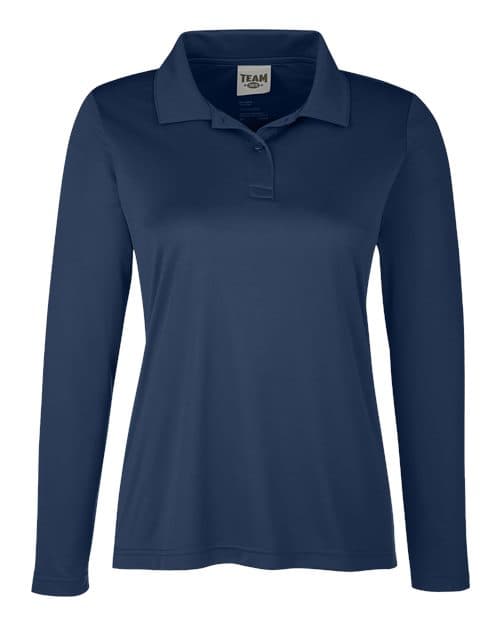 Women's Zone Performance Long Sleeve Polo — Sport Dark Navy