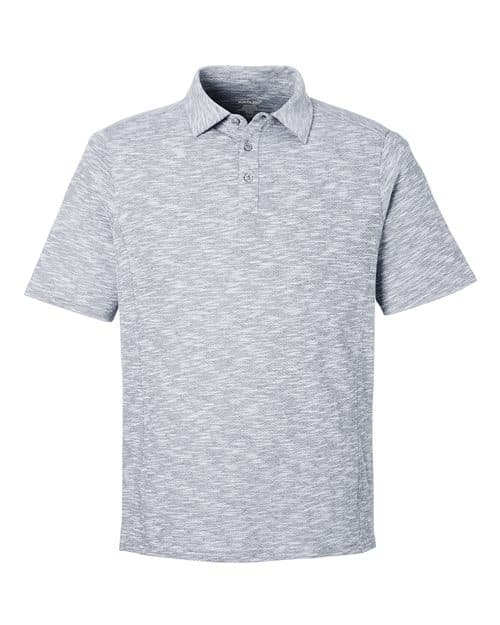 Men's Eclipse Jacquard Polo — Black Heather