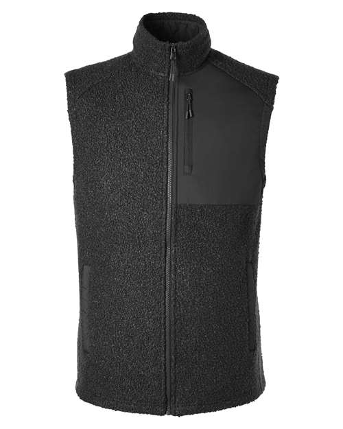 Men's Aura Sweater Fleece Vest — Black/ Black