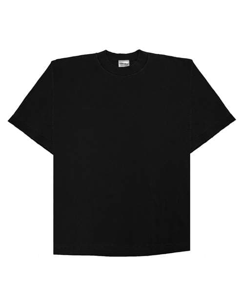 Unisex Garment-Dyed Reverse T-Shirt — Black