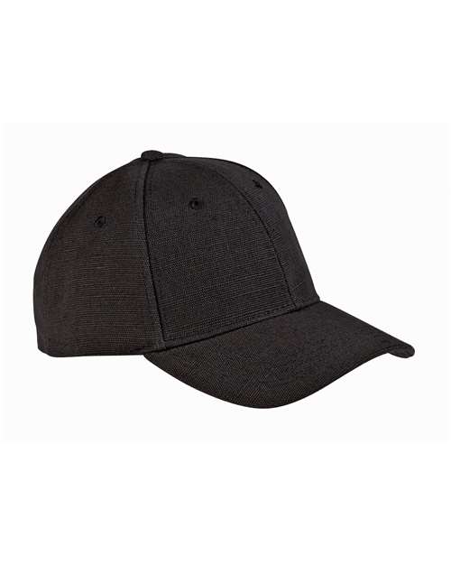 Hemp Structured Baseball Cap — Black