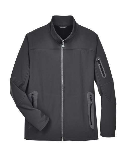 Men's Three Layer Fleece Bonded Shell Technical Jacket — Graphite