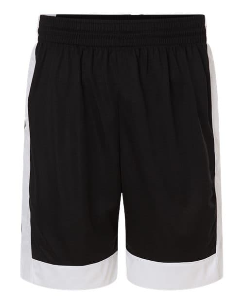 Unisex Match-Up Basketball Shorts — Black/ White