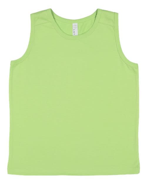 Youth Fine Jersey Tank — Key Lime