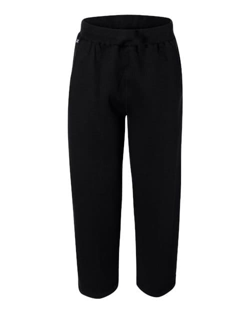 Men's Premium Open-Bottom Sweatpants — Black