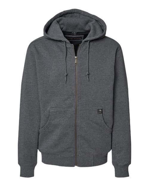 Men's Crossfire Heavyweight Power Fleece Hooded Jacket with Thermal Lining — Dark Oxford