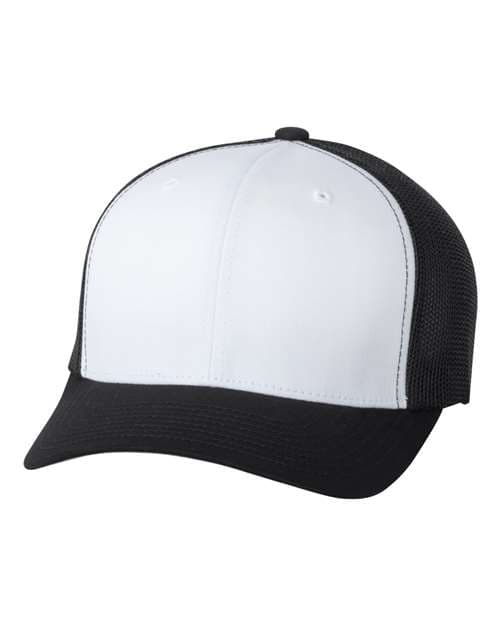 Trucker Cap — Black/ White/ Black
