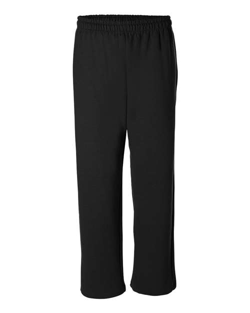 Unisex Heavy Blend™ Open-Bottom Sweatpants — Black