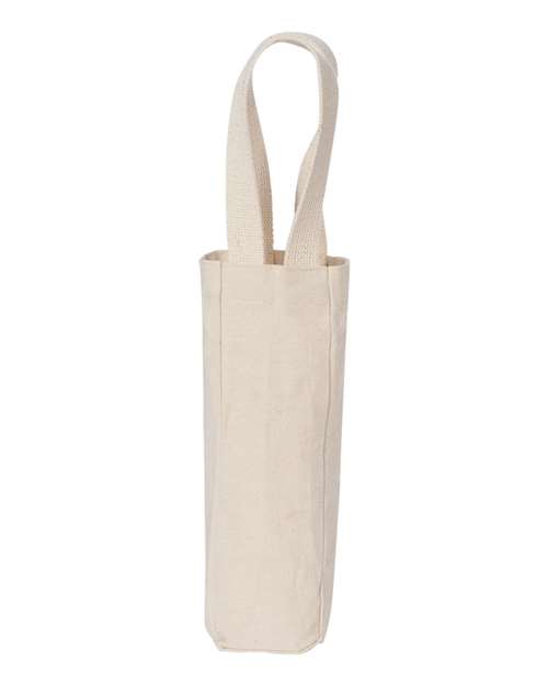 Single Bottle Wine Tote — Natural