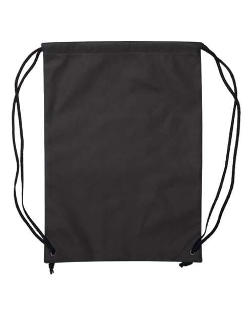 Non-Woven Drawstring Backpack — Black