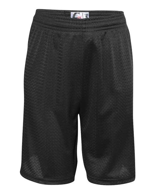 Youth Mesh Shorts — Black