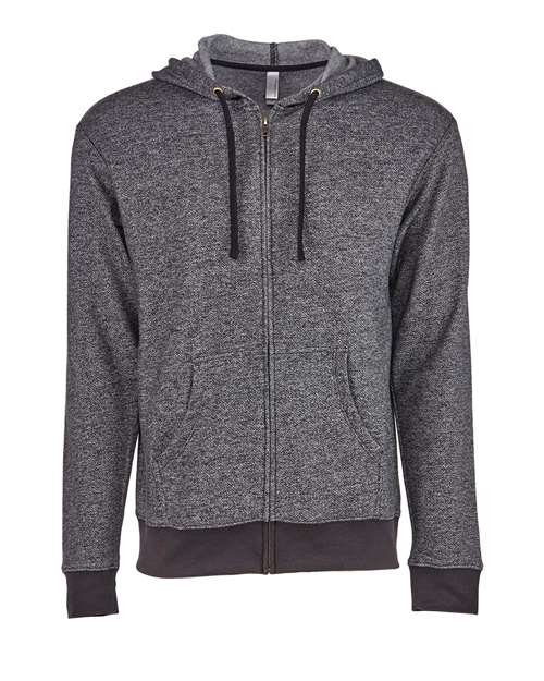 Unisex Pacifica Full-Zip Hoodie Sweatshirt — Black