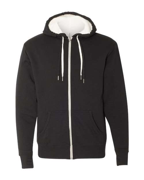 Unisex Sherpa-Lined Hooded Sweatshirt
