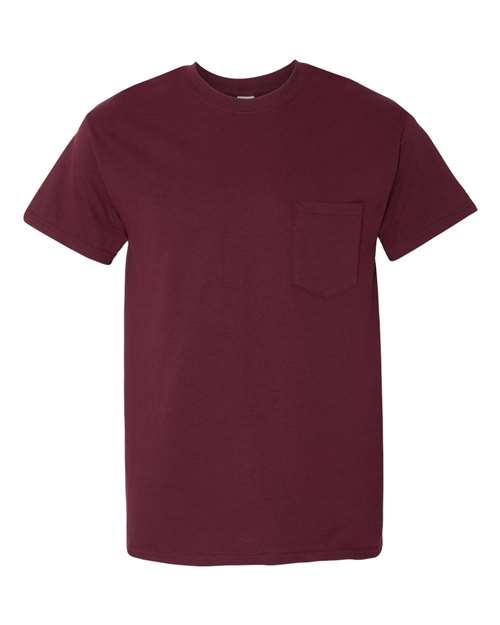 Unisex Heavy Cotton™ Pocket T-Shirt — Maroon