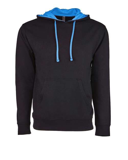Unisex Laguna Hoodie Sweatshirt — Black/ Turquoise