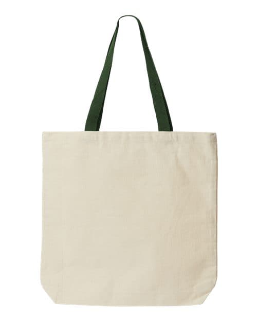Jennifer Cotton Canvas Tote — Natural/ Forest