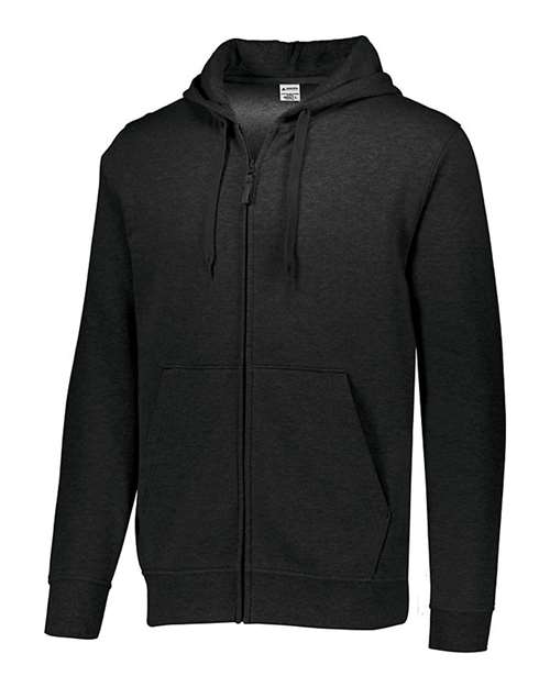 Men's 60/40 Fleece Full-Zip Hooded Sweatshirt — Black