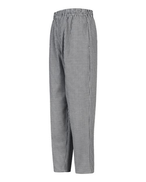 Baggy Chef Pants — Black and White Check