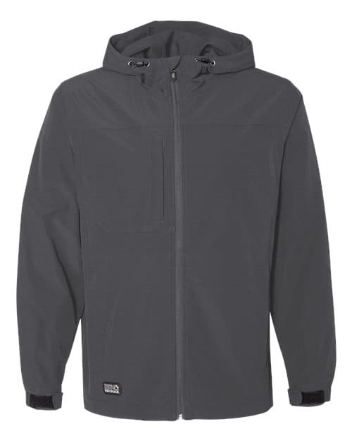 Men's Apex Soft Shell Hooded Jacket — Charcoal