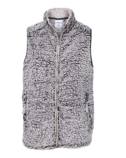 Women’s Epic Sherpa Full-Zip Vest — Black Heather