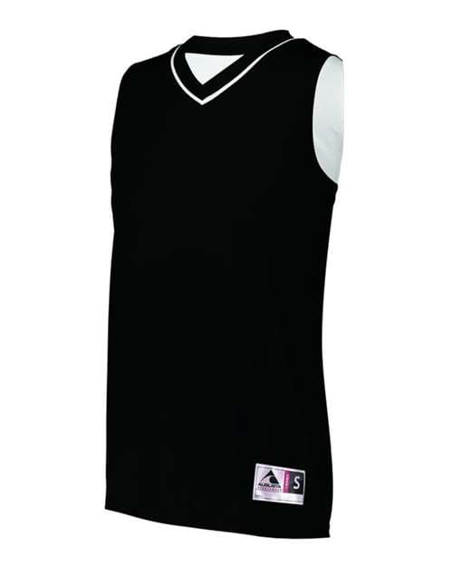 Women's Reversible Two Color Jersey — Black/ White