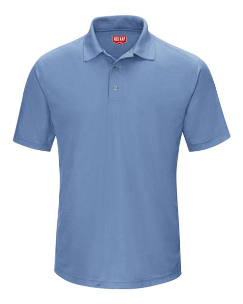 Men's Performance Knit Gripper-Front Polo — Medium Blue