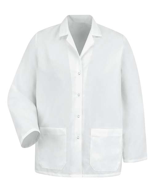 Women's Specialized Lapel Counter Coat — White